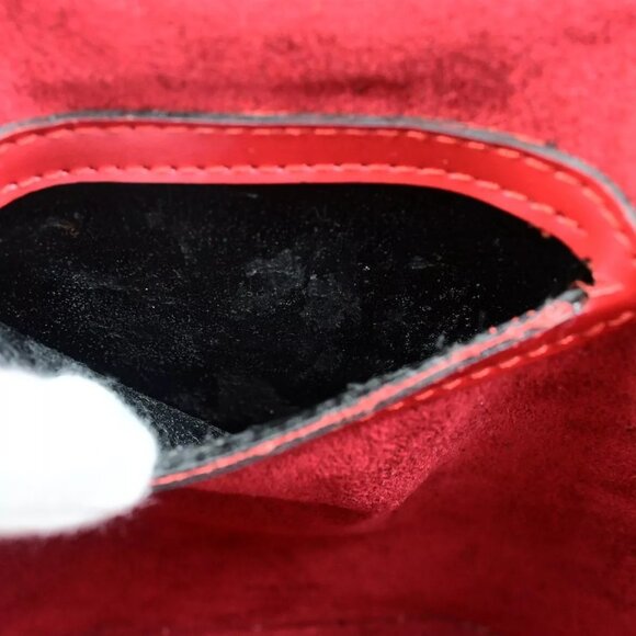 LOUIS VUITTON LV Logo Cannes Hand Vanity Bag Epi Leather Red M48037 35EC873 - Picture 14 of 16